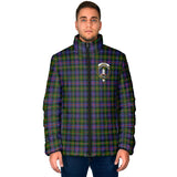 Clan Fleming Crest Tartan Padded Jacket RF255