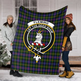 Clan Fleming Crest Tartan Blanket UC257