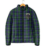 Clan Forbes Crest Tartan Padded Jacket RF263