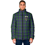 Clan Forbes Crest Tartan Padded Jacket RF263