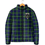 Clan Forbes Modern Crest Tartan Padded Jacket RF262