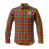 Clan Forrester Modern Crest Tartan Long Sleeve Shirt PC719