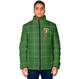 Clan Forrester Hunting Crest Tartan Padded Jacket RF264