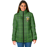 Clan Forrester Hunting Crest Tartan Padded Jacket RF264