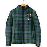 Clan Forsyth Crest Tartan Padded Jacket RF269