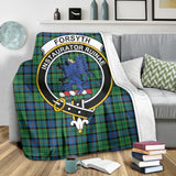 Clan Forsyth Ancient Crest Tartan Blanket UC269