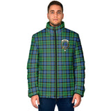 Clan Forsyth Ancient Crest Tartan Padded Jacket RF267