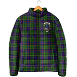 Clan Forsyth Modern Crest Tartan Padded Jacket RF268