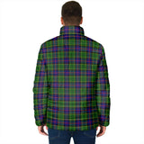 Clan Forsyth Modern Crest Tartan Padded Jacket RF268