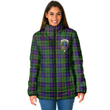 Clan Forsyth Modern Crest Tartan Padded Jacket RF268