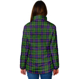 Clan Forsyth Modern Crest Tartan Padded Jacket RF268