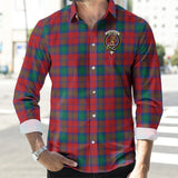 Clan Fotheringham Modern Crest Tartan Long Sleeve Shirt PC715