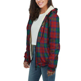 Clan Fotheringham Modern Crest Tartan Sherpa Hoodie CT713