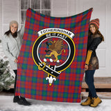 Clan Fotheringham Modern Crest Tartan Blanket UC272