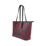 Clan Fotheringham Modern Tartan Leather Tote Bag MT894