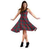 Clan Fotheringham Modern Tartan Sleeveless Midi Womens Dress VS896