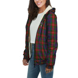 Clan Fraser of Lovat Crest Tartan Sherpa Hoodie CT705