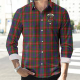 Clan Fraser of Lovat Crest Tartan Long Sleeve Shirt PC707