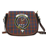 Clan Fraser of Lovat Crest Tartan Saddle Bag MS704