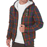 Clan Fraser of Lovat Crest Tartan Sherpa Hoodie CT705