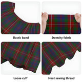 Clan Fraser of Lovat Tartan Off Shoulder Long Dress VL326