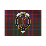 Clan Fraser of Lovat Crest Tartan Flag CF278