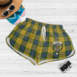 Clan Fraser Yellow Crest Tartan Womens Shorts NW1893