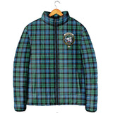 Clan Galbraith Ancient Crest Tartan Padded Jacket RF284