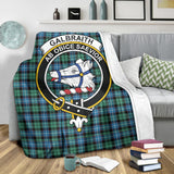 Clan Galbraith Ancient Crest Tartan Blanket UC286