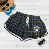 Clan Galbraith Modern Crest Tartan Womens Shorts NW1889