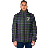 Clan Galbraith Modern Crest Tartan Padded Jacket RF285