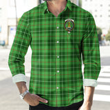 Clan Galloway Crest Tartan Long Sleeve Shirt PC697