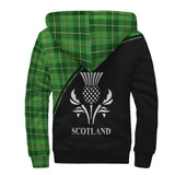 Clan Galloway Crest Tartan Sherpa Hoodie Curve Style CE697