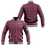 Clan Galloway Red Crest Tartan Baseball Jacket JM696