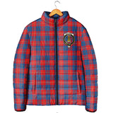 Clan Galloway Red Crest Tartan Padded Jacket RF287