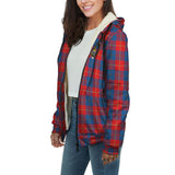 Clan Galloway Red Crest Tartan Sherpa Hoodie CT696