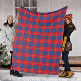 Clan Galloway Red Tartan Blanket U336