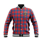 Clan Galloway Red Crest Tartan Baseball Jacket JM696