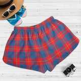 Clan Galloway Red Crest Tartan Womens Shorts NW1887