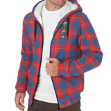 Clan Galloway Red Crest Tartan Sherpa Hoodie CT696