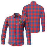 Clan Galloway Red Crest Tartan Long Sleeve Shirt PC698