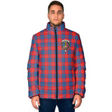 Clan Galloway Red Crest Tartan Padded Jacket RF287