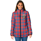 Clan Galloway Red Crest Tartan Padded Jacket RF287