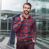 Clan Galloway Red Tartan Long Sleeve Shirt P909