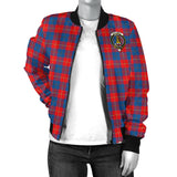 Clan Galloway Red Crest Tartan Bomber Jacket ZJ287