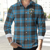 Clan Garden Crest Tartan Long Sleeve Shirt PC696