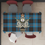 Clan Garden Tartan Tablecloth Golden Sword of Courageous Legacy BG292