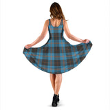 Clan Garden Tartan Sleeveless Midi Womens Dress VS876