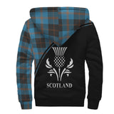 Clan Garden Crest Tartan Sherpa Hoodie Curve Style CE696