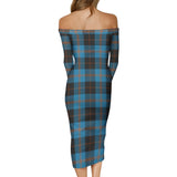 Clan Garden Tartan Off Shoulder Lady Dress VD877